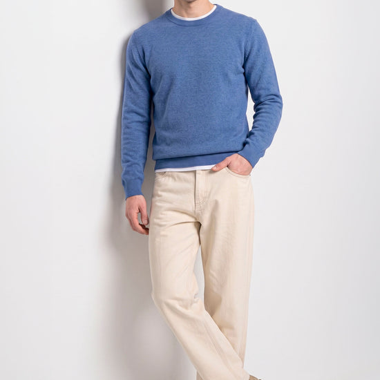 Pure Cashmere Crew-Neck Sweater - MONTEZEMOLO