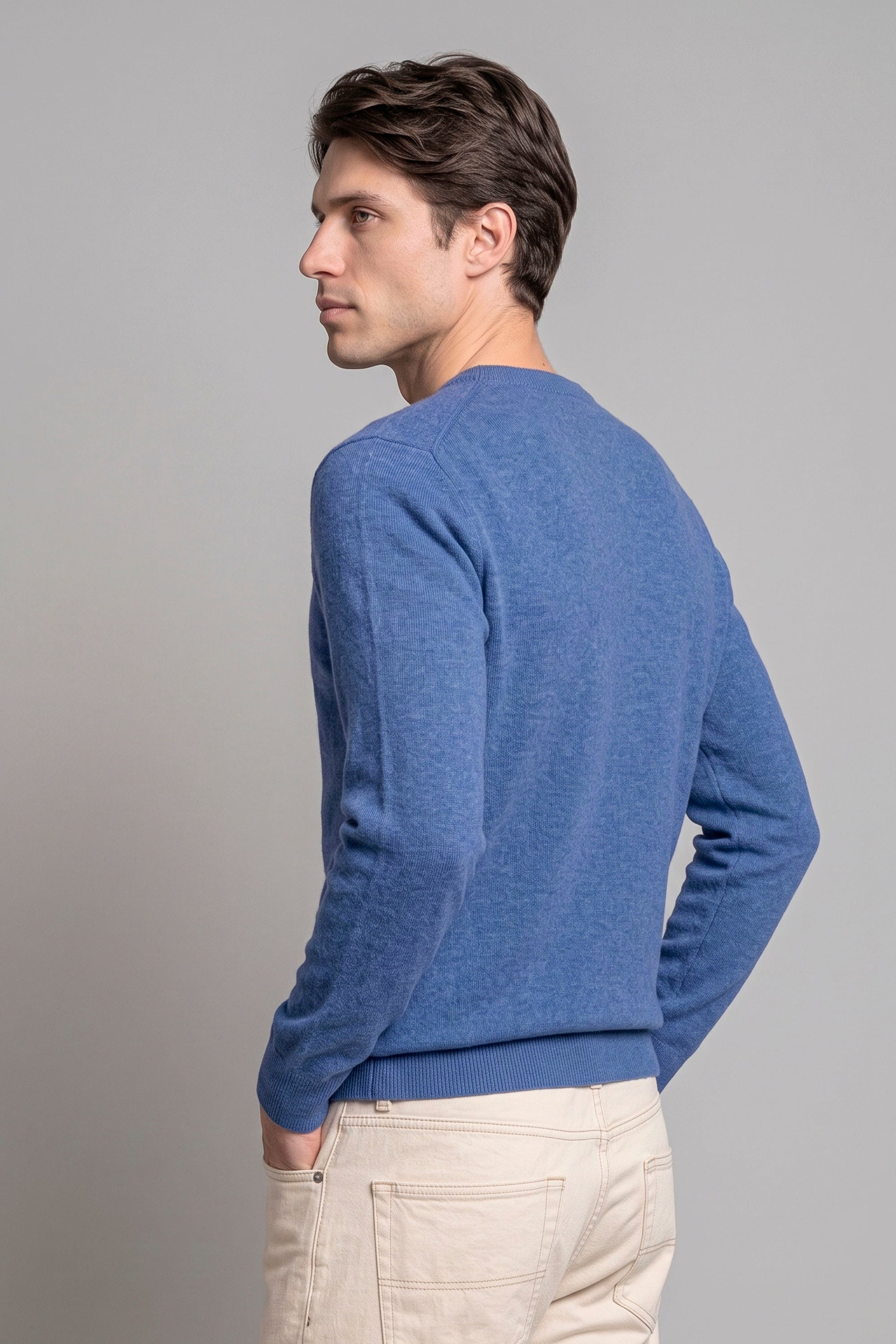 Pure Cashmere Crew-Neck Sweater - MONTEZEMOLO