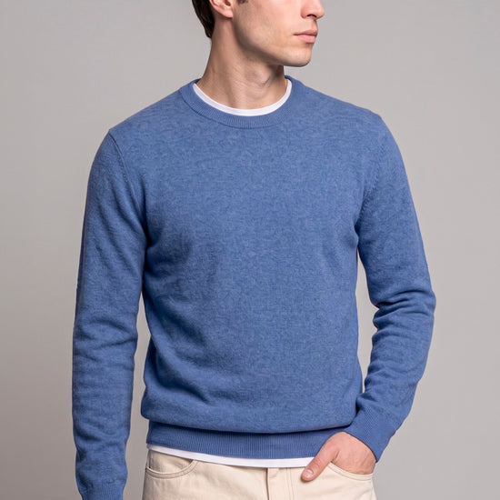 Pure Cashmere Crew-Neck Sweater - MONTEZEMOLO