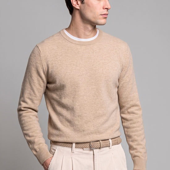 Pure Cashmere Crew-Neck Sweater - MONTEZEMOLO