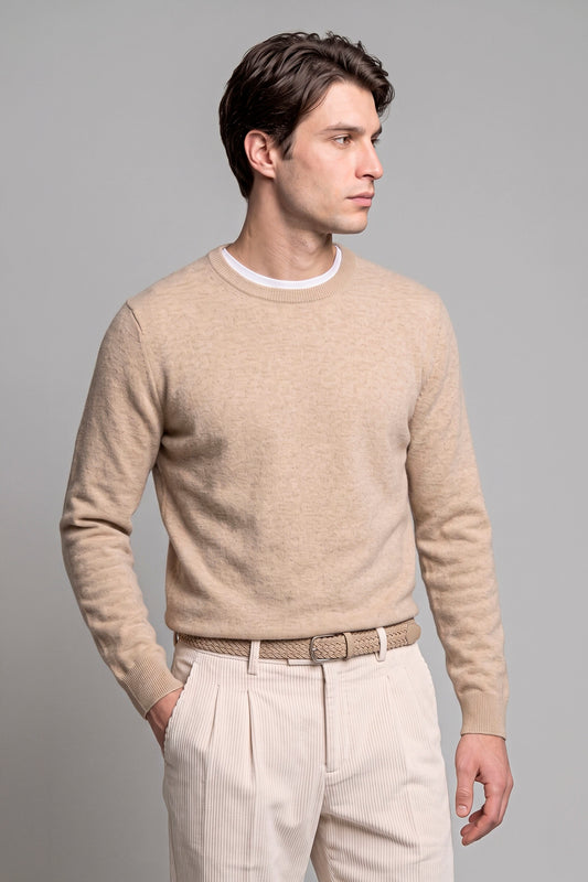 Pure Cashmere Crew-Neck Sweater - MONTEZEMOLO