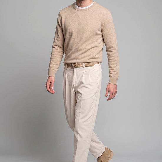 Pure Cashmere Crew-Neck Sweater - MONTEZEMOLO