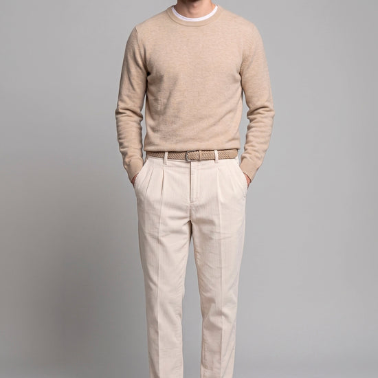 Pure Cashmere Crew-Neck Sweater - MONTEZEMOLO