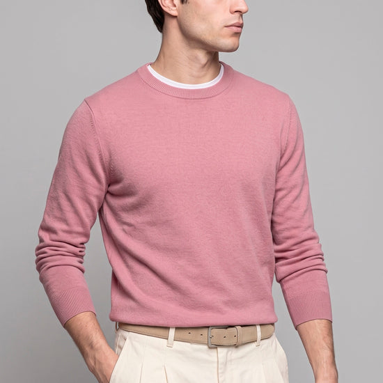 Pure Cashmere Crew-Neck Sweater - MONTEZEMOLO