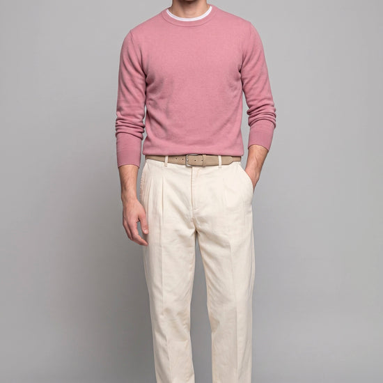 Pure Cashmere Crew-Neck Sweater - MONTEZEMOLO