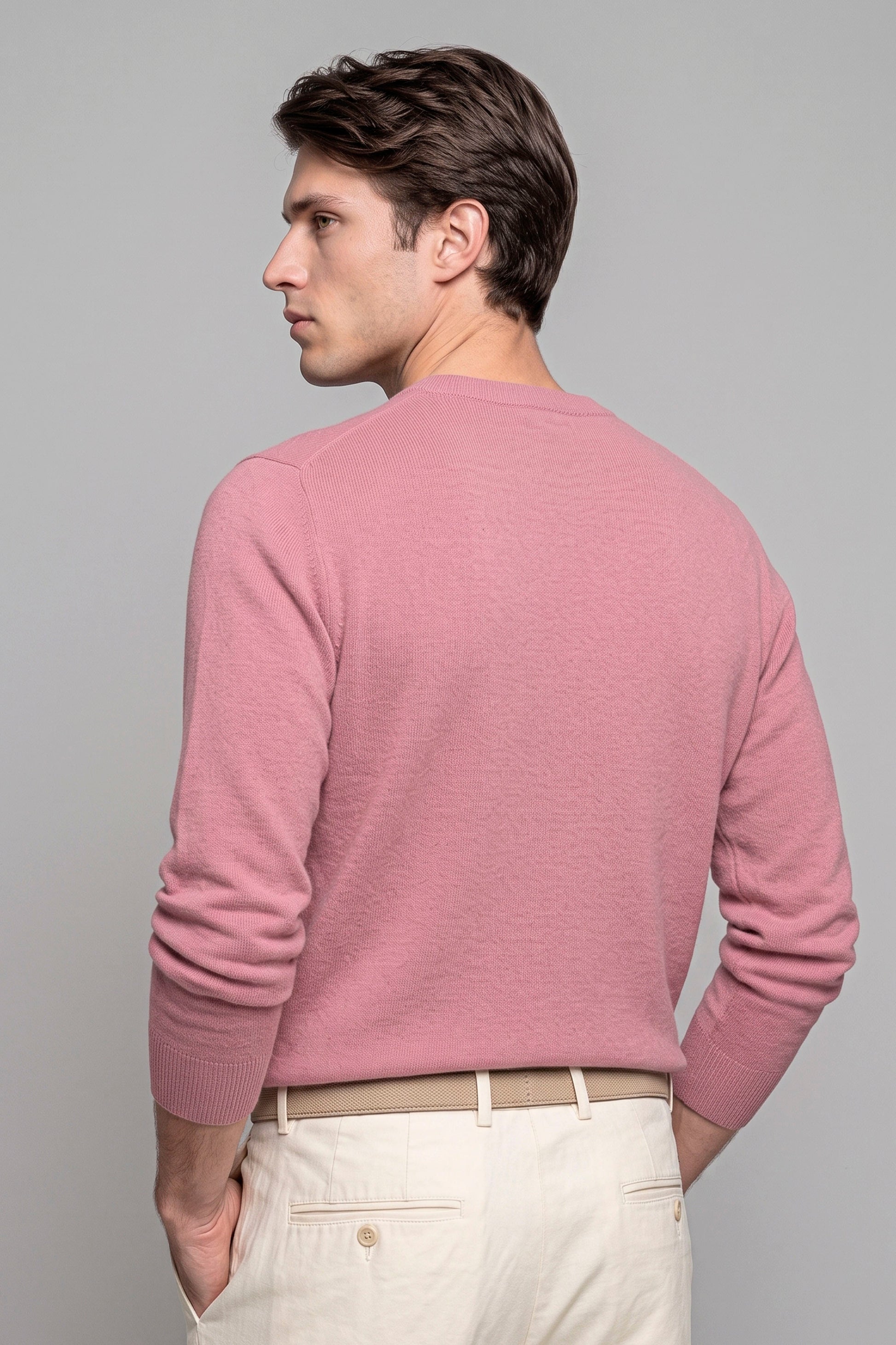 Pure Cashmere Crew-Neck Sweater - MONTEZEMOLO