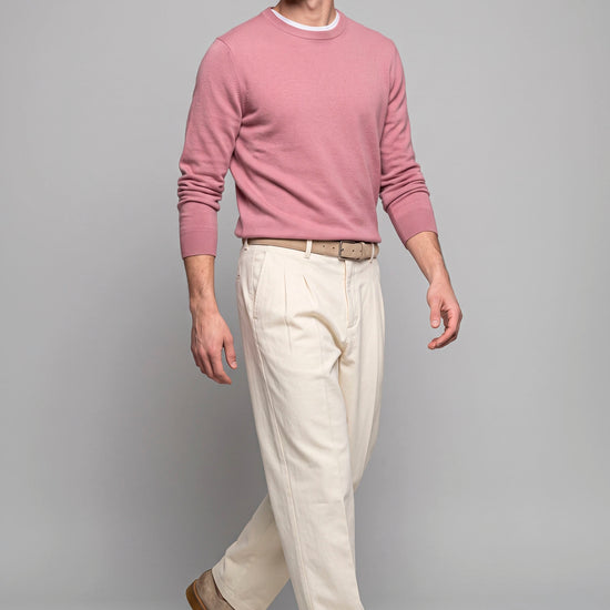 Pure Cashmere Crew-Neck Sweater - MONTEZEMOLO