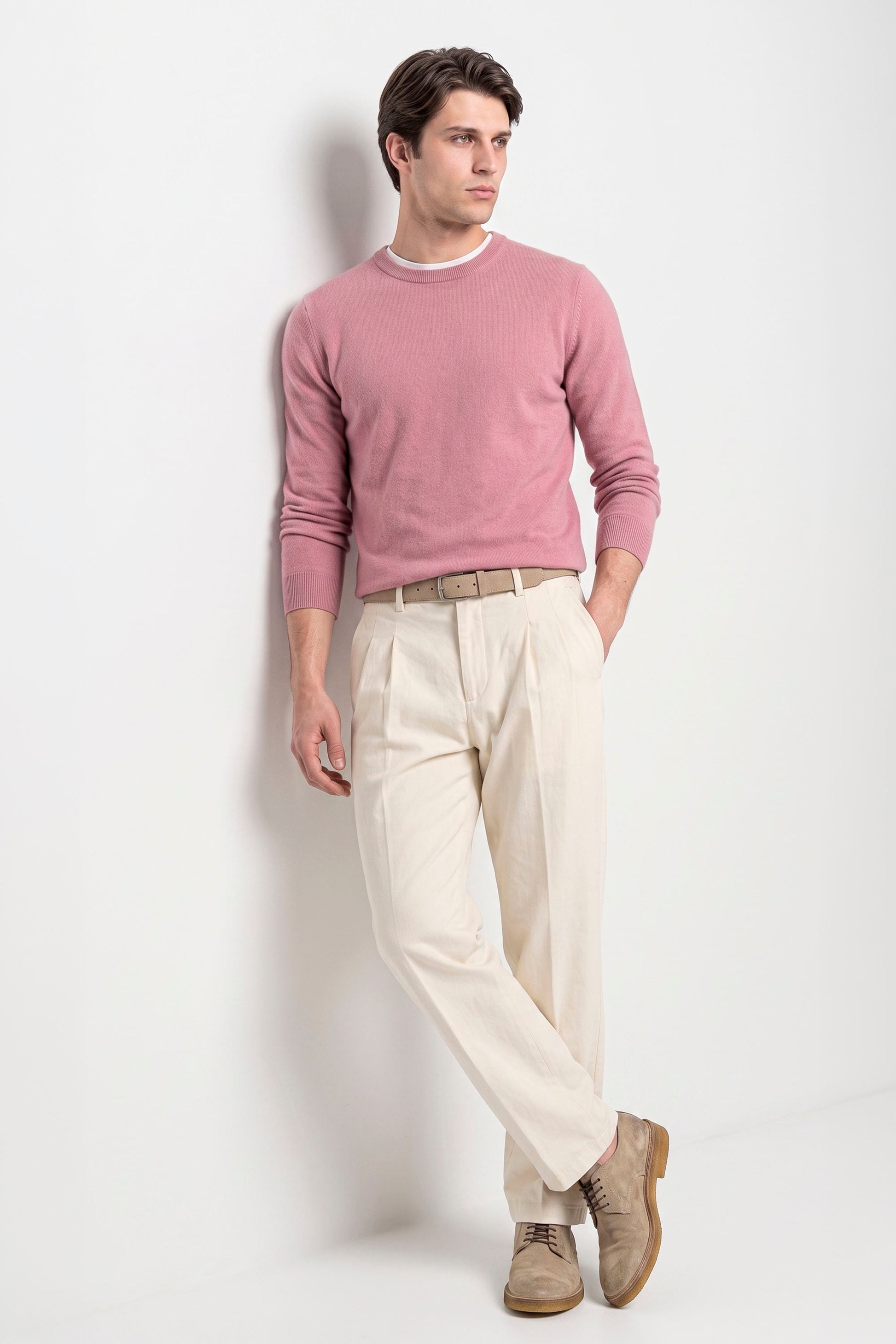 Pure Cashmere Crew-Neck Sweater - MONTEZEMOLO