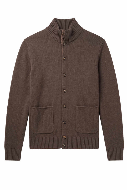 TREND High-Collar Cardigan - MONTEZEMOLO