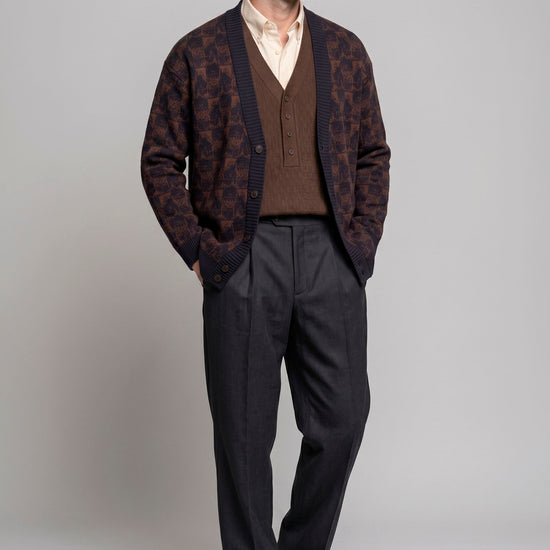 Atelier Merino Wool Jacquard Cardigan - MONTEZEMOLO