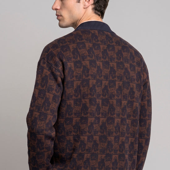 Atelier Merino Wool Jacquard Cardigan - MONTEZEMOLO