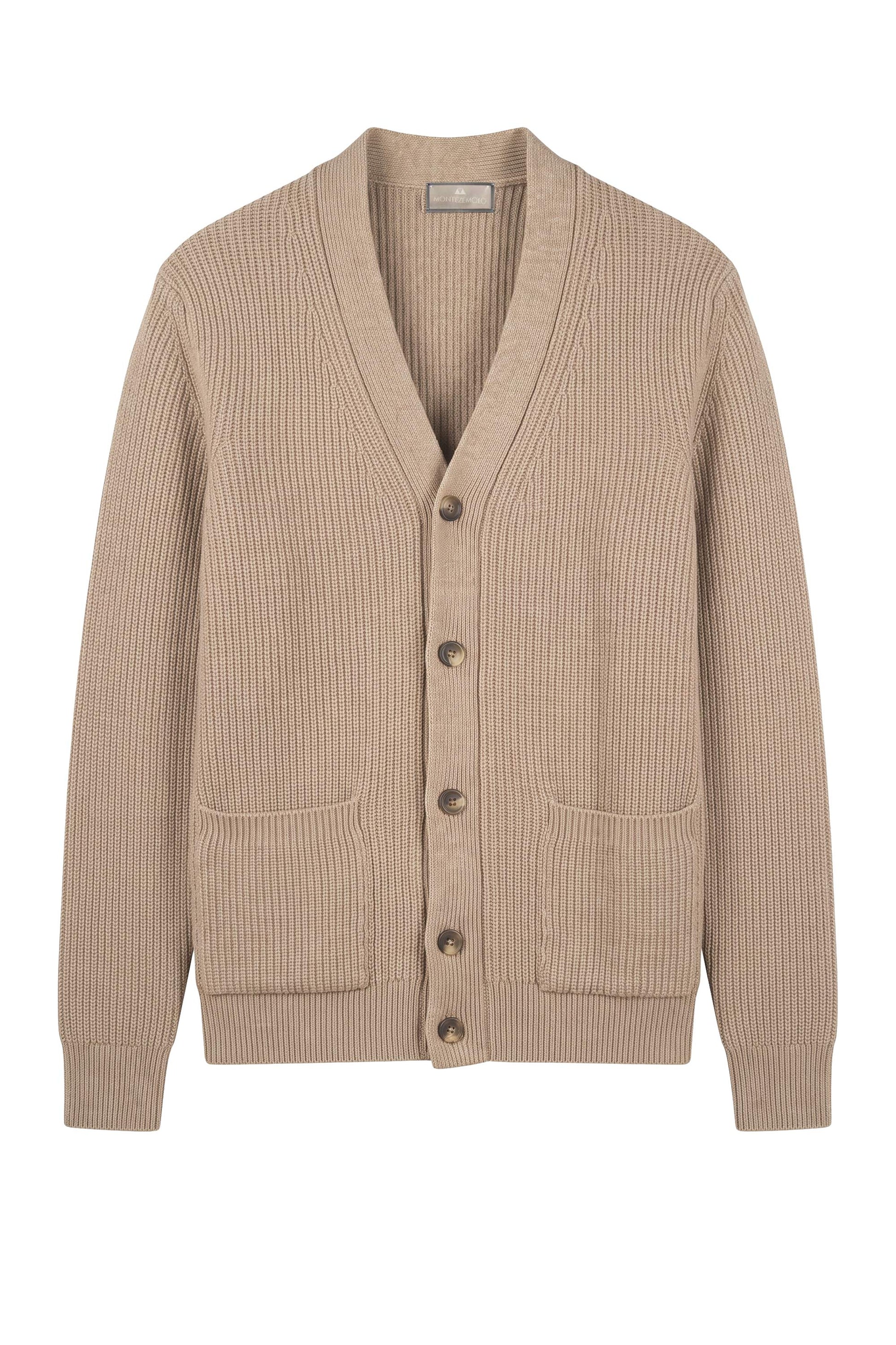 Wool-Blend English Rib Cardigan - MONTEZEMOLO