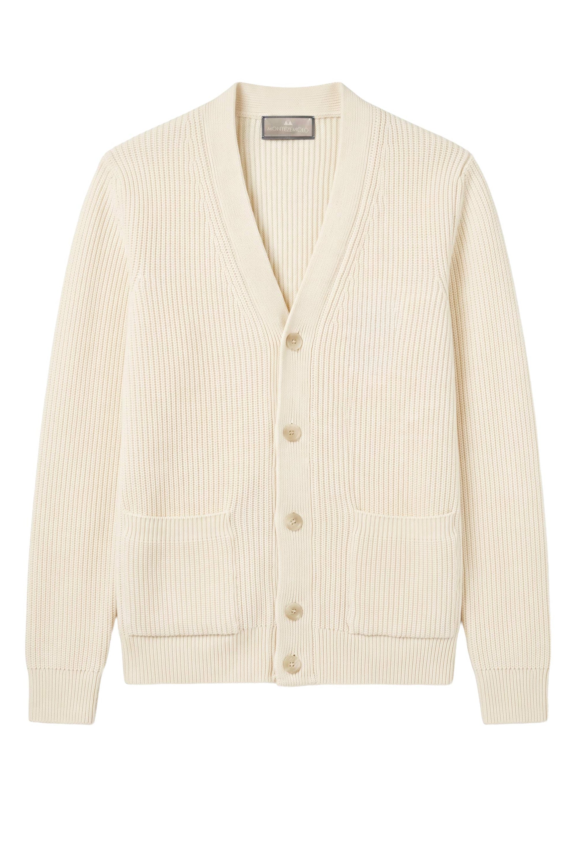 Wool-Blend English Rib Cardigan - MONTEZEMOLO