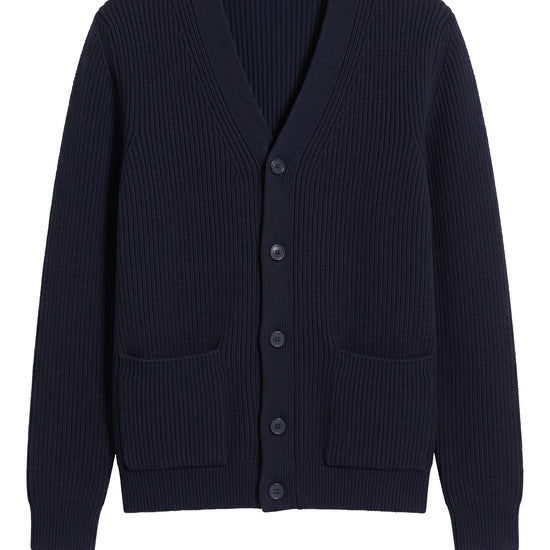 Wool-Blend English Rib Cardigan - MONTEZEMOLO