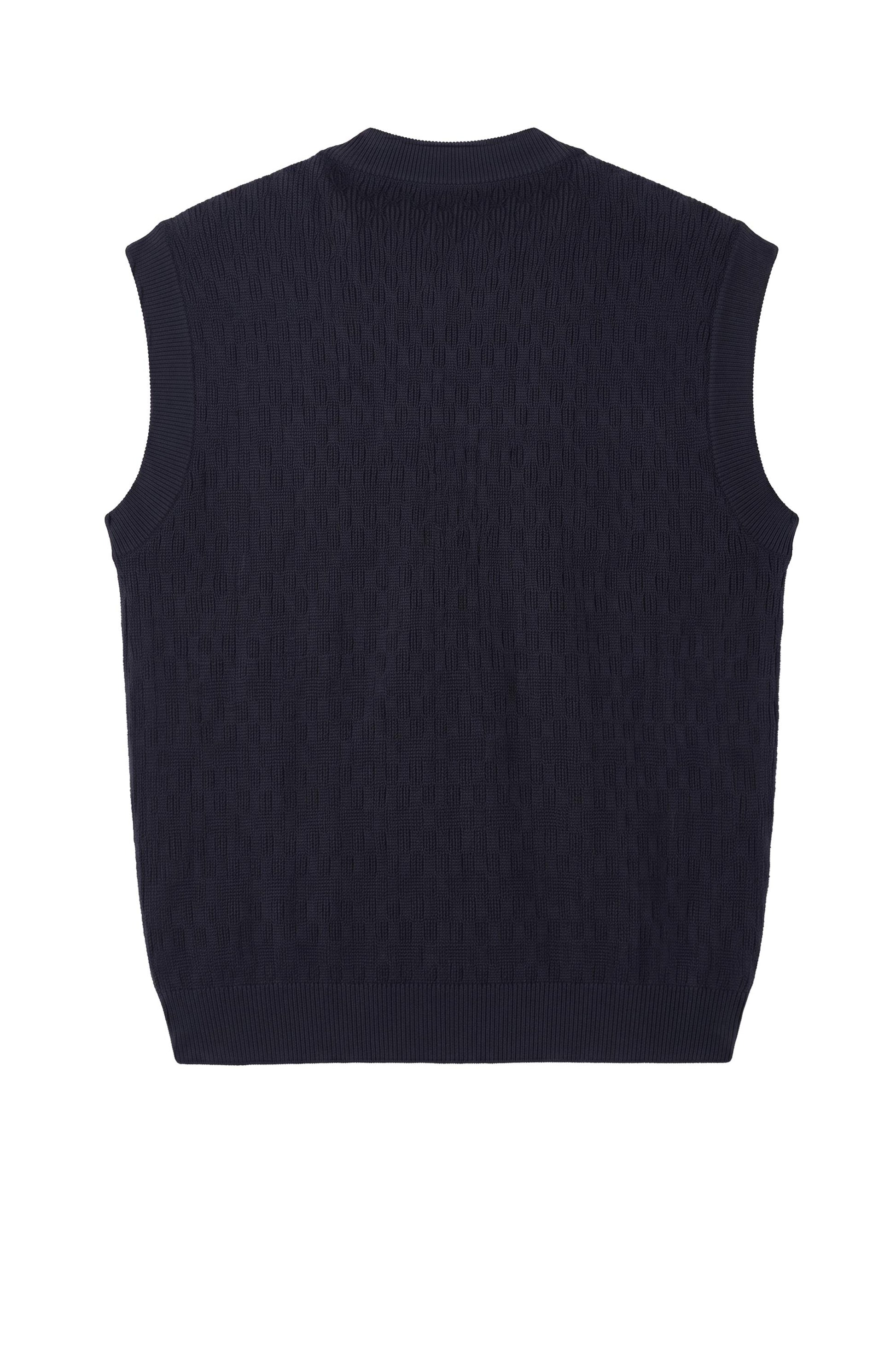Pure Merino Wool V-Neck Vest - MONTEZEMOLO