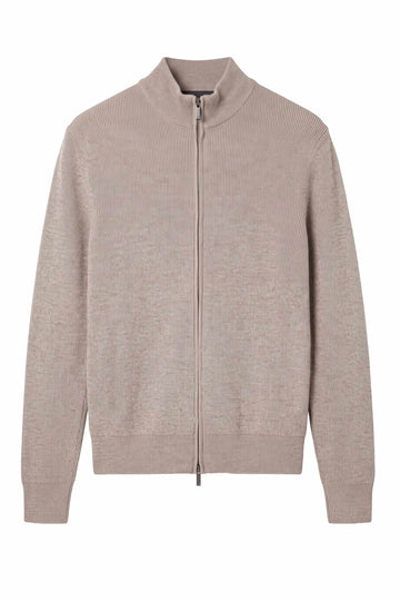TREND Ribbed Full-Zip Knit