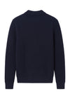 Ribbed Virgin Wool Full-Zip Jacket
