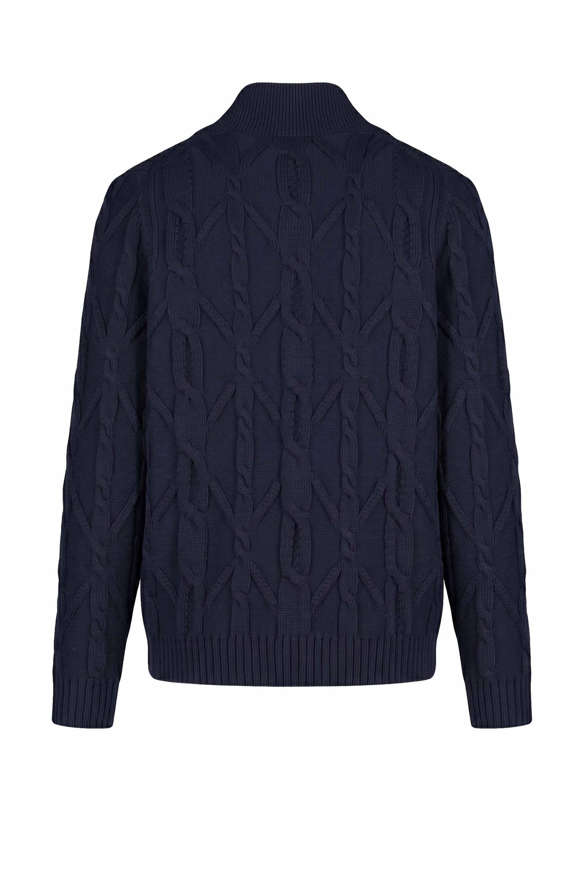 Supergeelong Wool Shawl-Collar Cardigan - MONTEZEMOLO