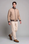 Reversible Padded Alpaca and Wool Herringbone Bomber Jacket - MONTEZEMOLO