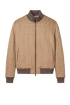 Reversible Padded Alpaca and Wool Herringbone Bomber Jacket - MONTEZEMOLO