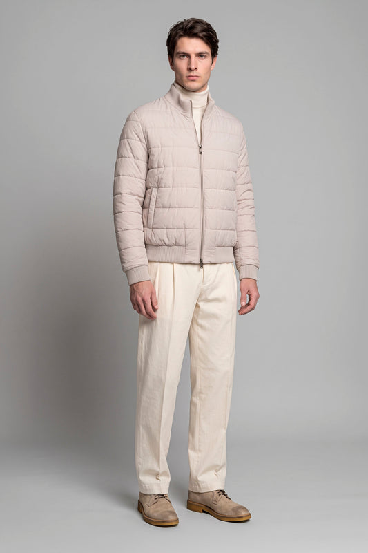 Reversible Padded Wool and Cashmere Bomber Jacket - MONTEZEMOLO