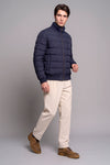 Reversible Padded Virgin Wool, Silk and Camel Wool Bomber Jacket - MONTEZEMOLO