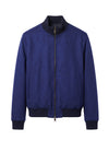 Reversible Padded Virgin Wool, Silk and Camel Wool Bomber Jacket - MONTEZEMOLO