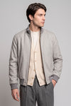 Reversible padded virgin wool blend bomber jacket - MONTEZEMOLO