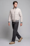 Reversible padded virgin wool blend bomber jacket - MONTEZEMOLO