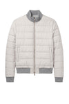 Reversible padded virgin wool blend bomber jacket - MONTEZEMOLO