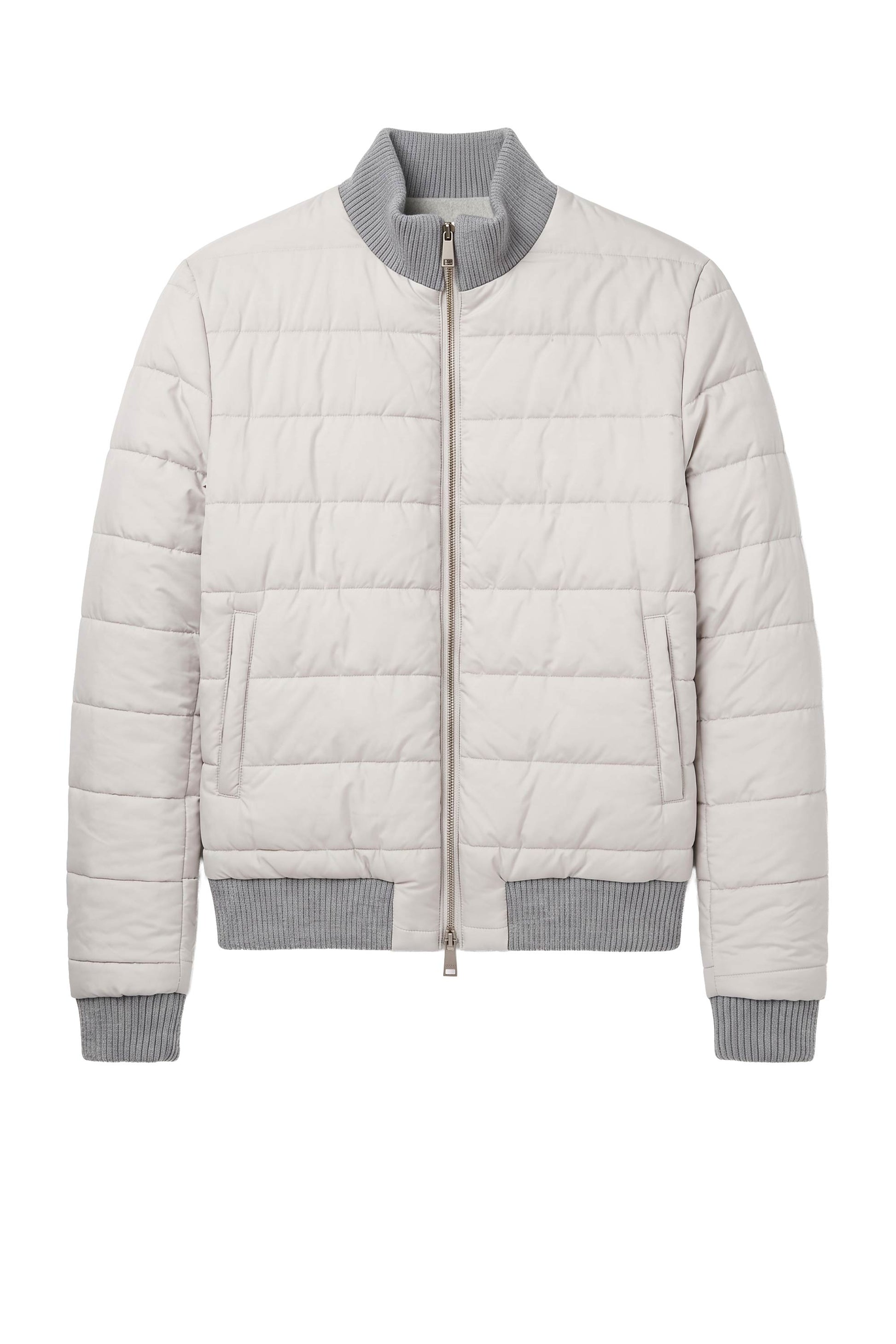 Reversible padded virgin wool blend bomber jacket - MONTEZEMOLO