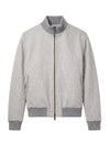 Reversible padded virgin wool blend bomber jacket - MONTEZEMOLO