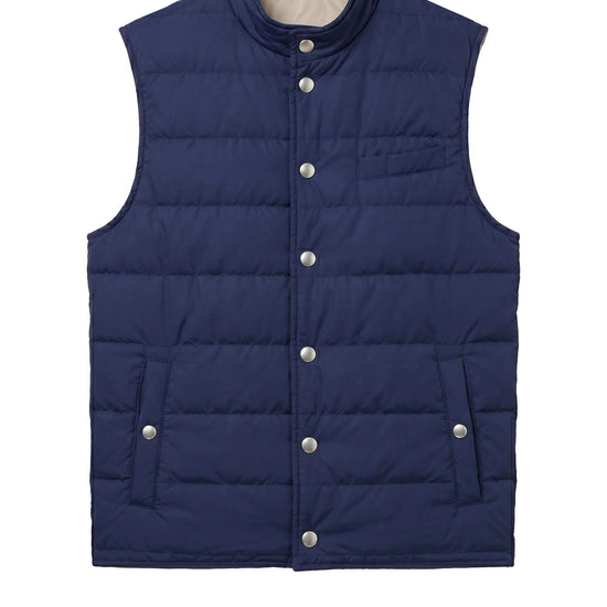 Quilted snap-button vest - MONTEZEMOLO