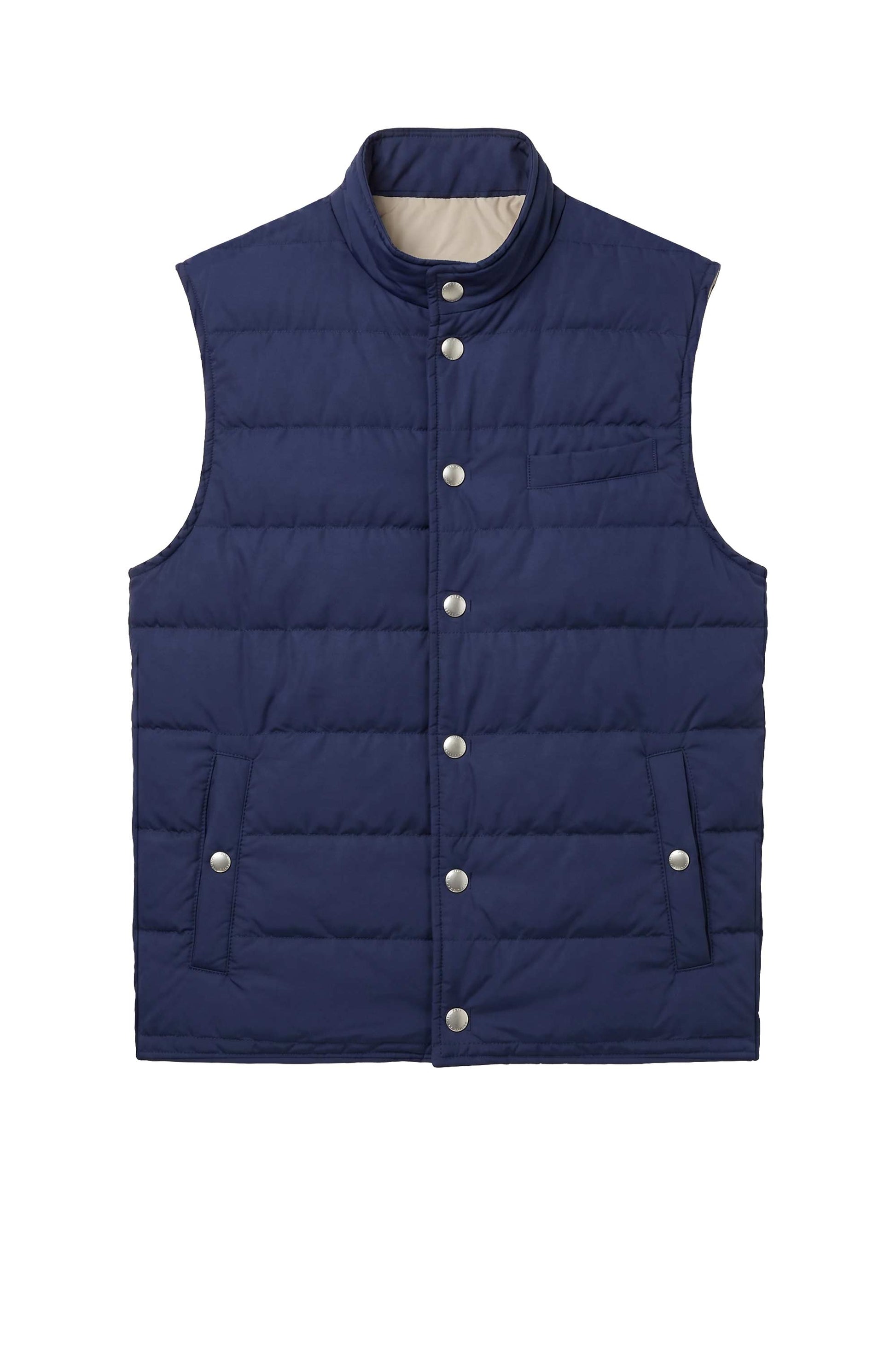 Quilted snap-button vest - MONTEZEMOLO