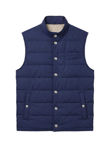 Quilted snap-button vest - MONTEZEMOLO