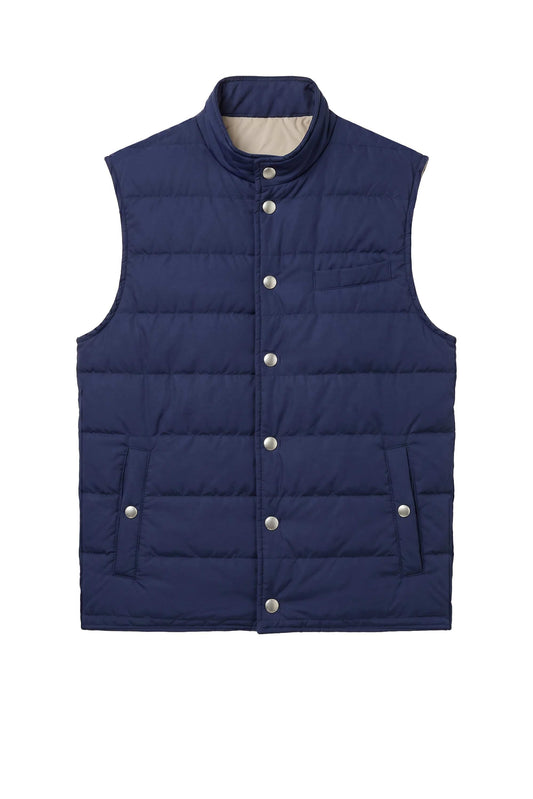 Quilted snap-button vest - MONTEZEMOLO