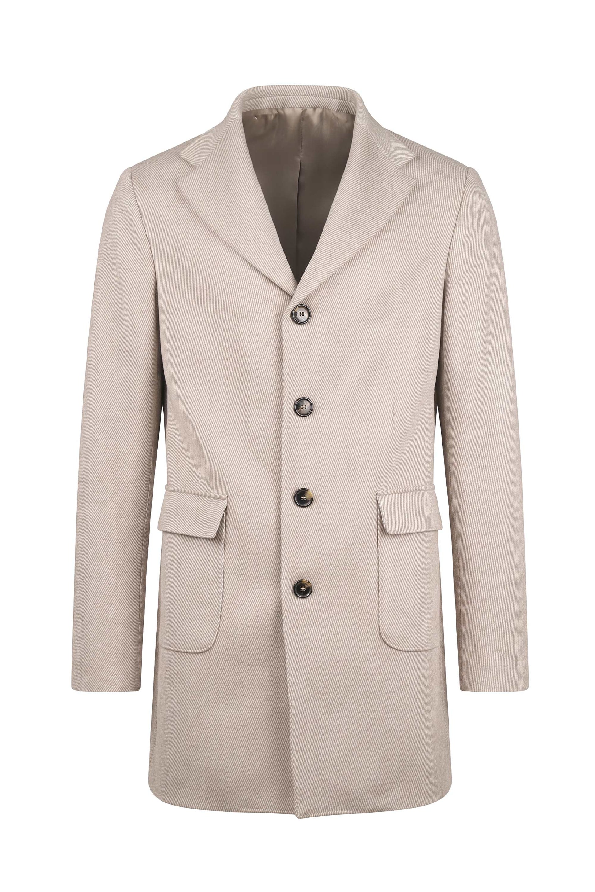 Wool and Cashmere Single-Breasted Coat - Zegna® Fabrics - MONTEZEMOLO