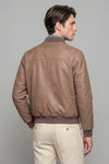 Goose-Down Padded Nubuck Leather Bomber Jacket - MONTEZEMOLO