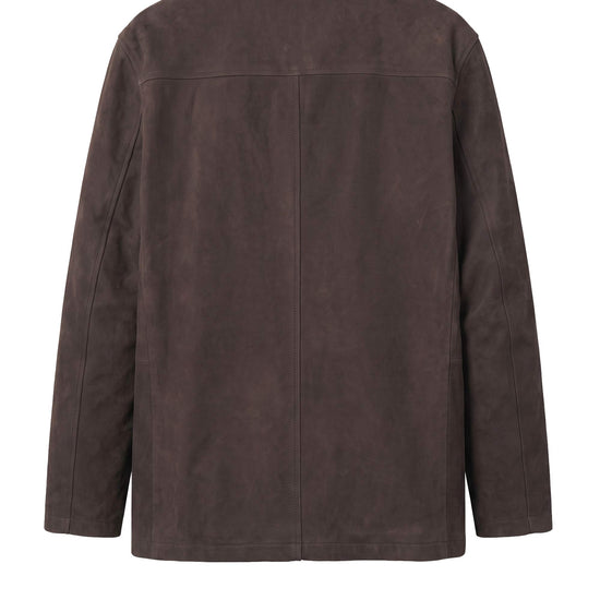 Waxed Nubuck Leather Jacket - MONTEZEMOLO