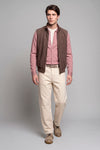 Full-Zip Suede Vest - MONTEZEMOLO