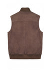 Full-Zip Suede Vest - MONTEZEMOLO
