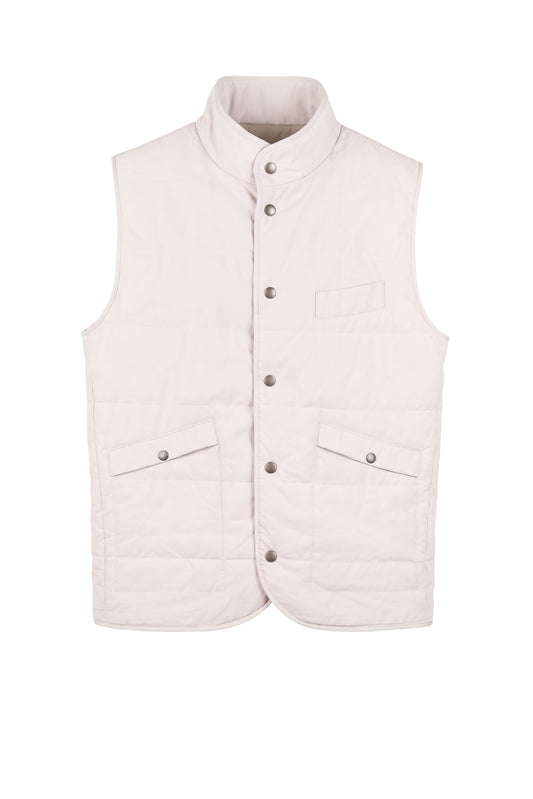 Quilted Snap-Button Vest