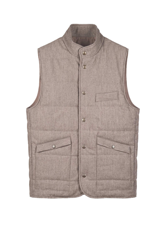 Pure Virgin Wool Quilted Vest