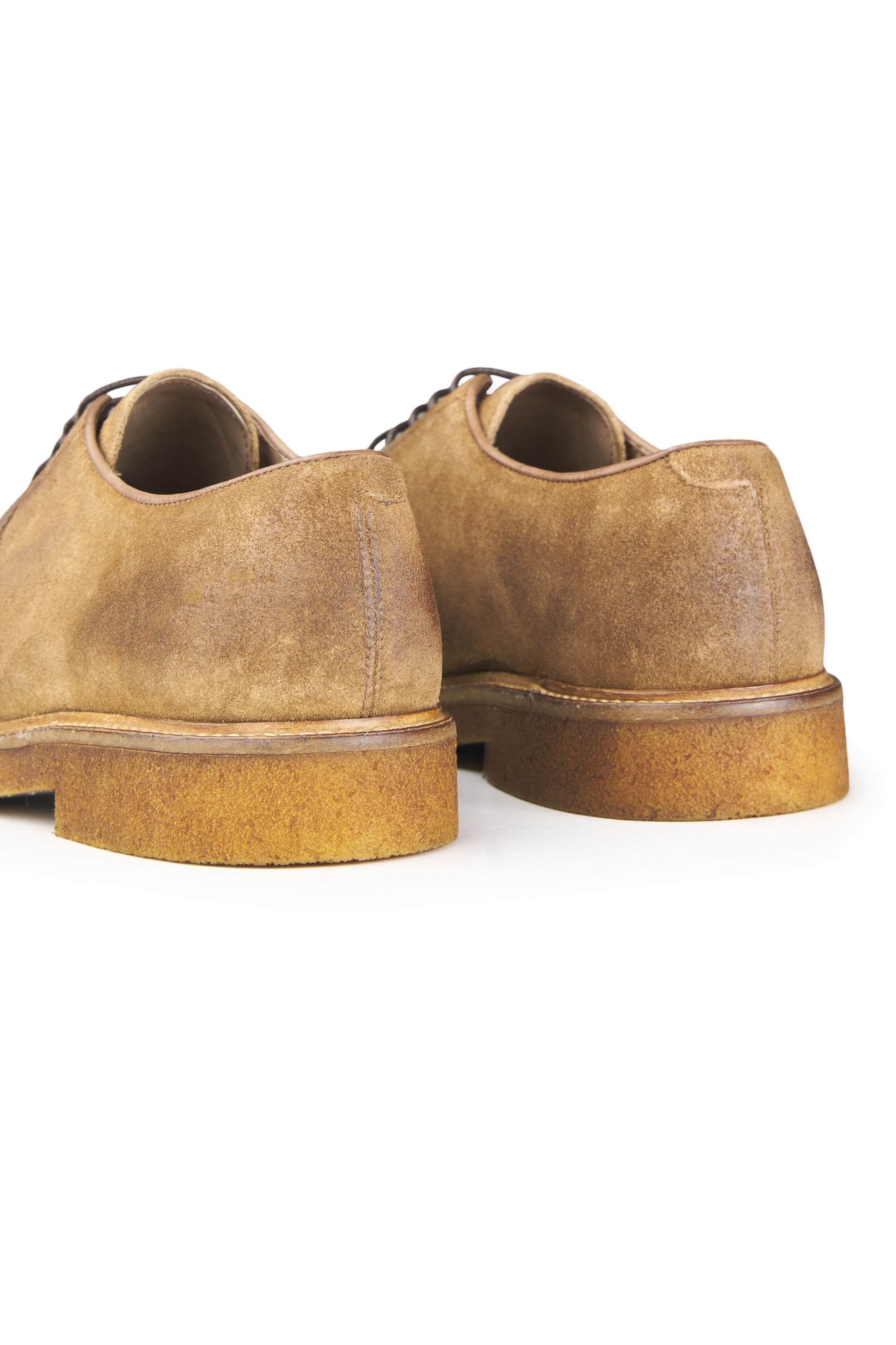 Worked Suede Derby Shoes - MONTEZEMOLO