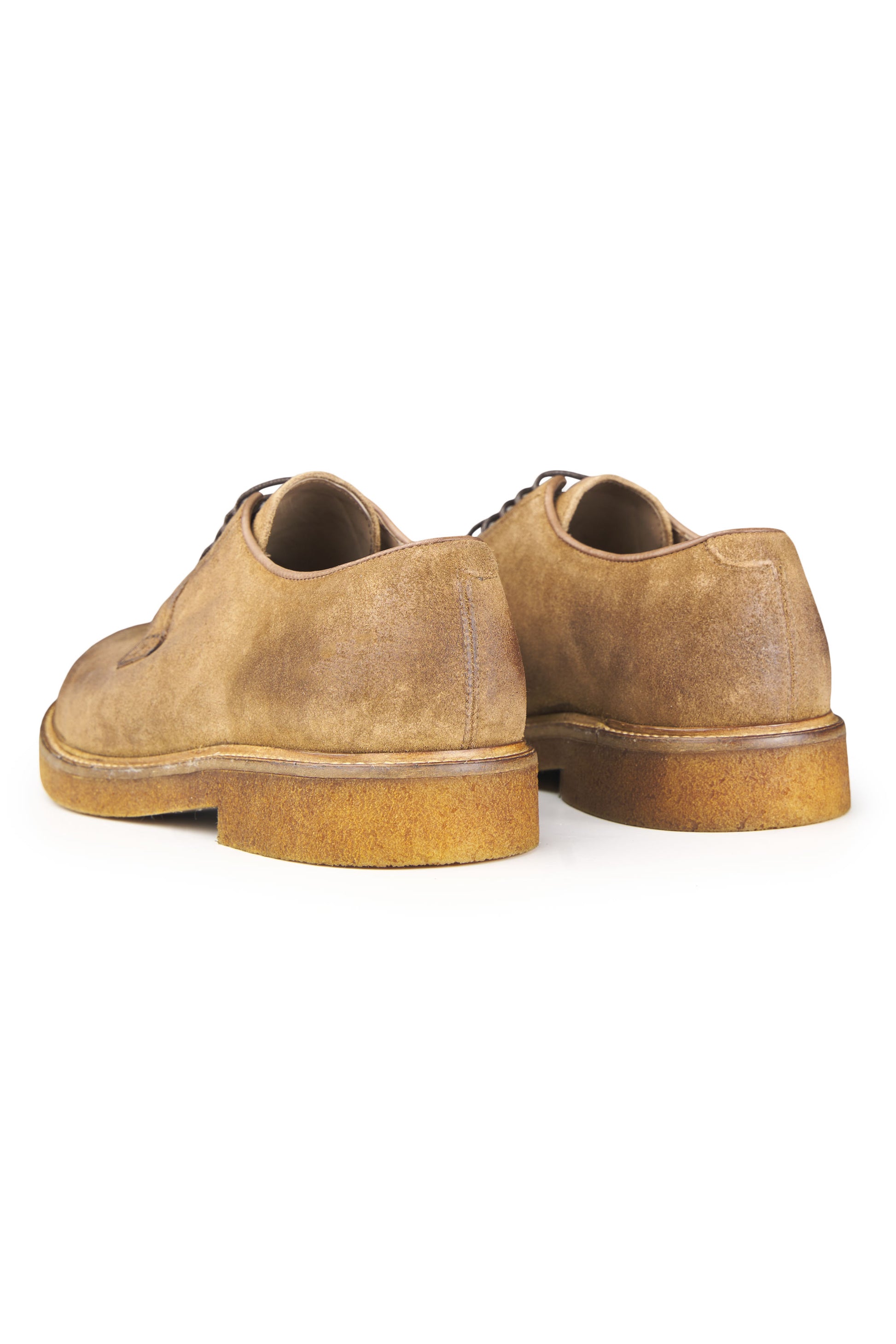Worked Suede Derby Shoes - MONTEZEMOLO