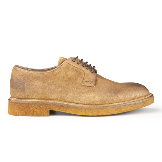 Worked Suede Derby Shoes - MONTEZEMOLO