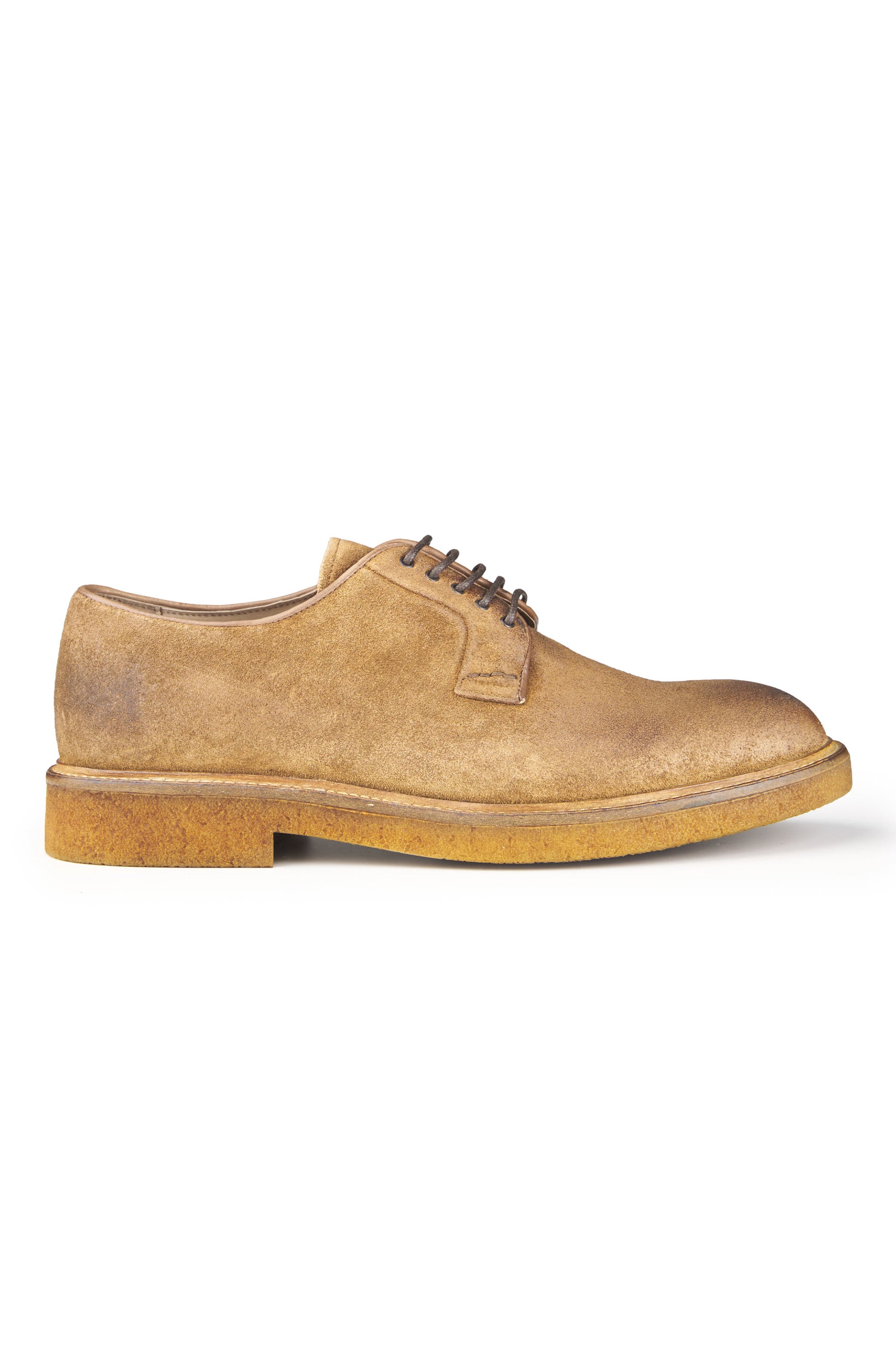 Worked Suede Derby Shoes - MONTEZEMOLO