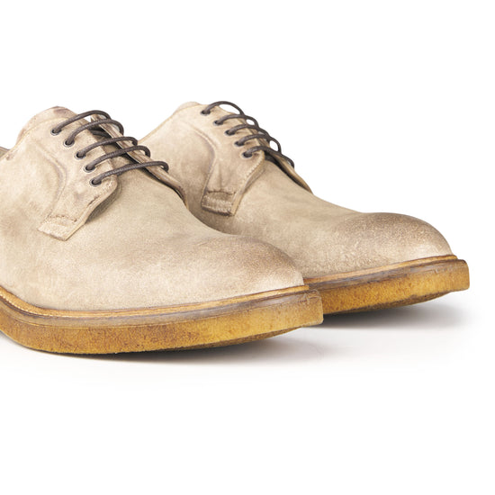 Worked Suede Derby Shoes - MONTEZEMOLO