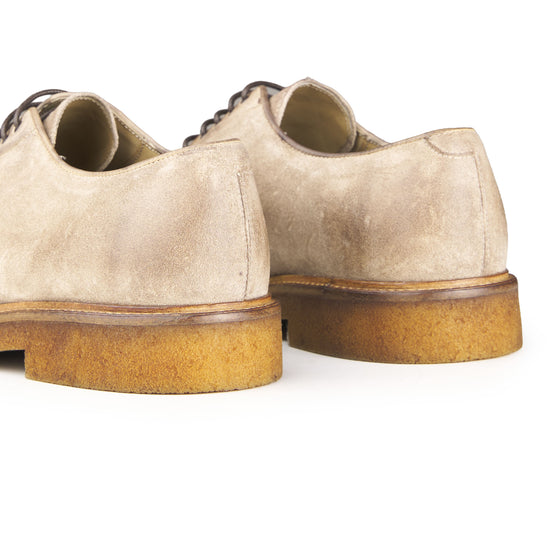 Worked Suede Derby Shoes - MONTEZEMOLO