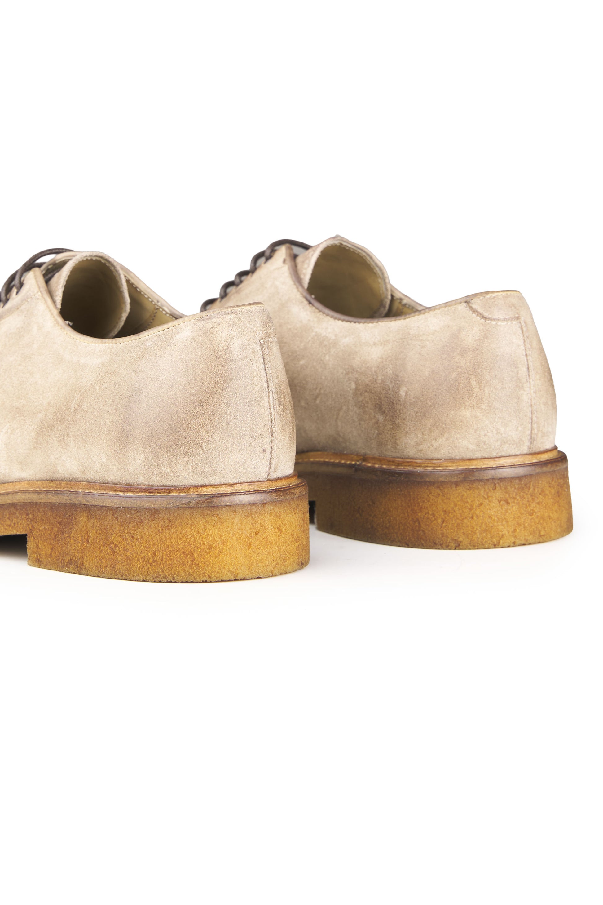 Worked Suede Derby Shoes - MONTEZEMOLO
